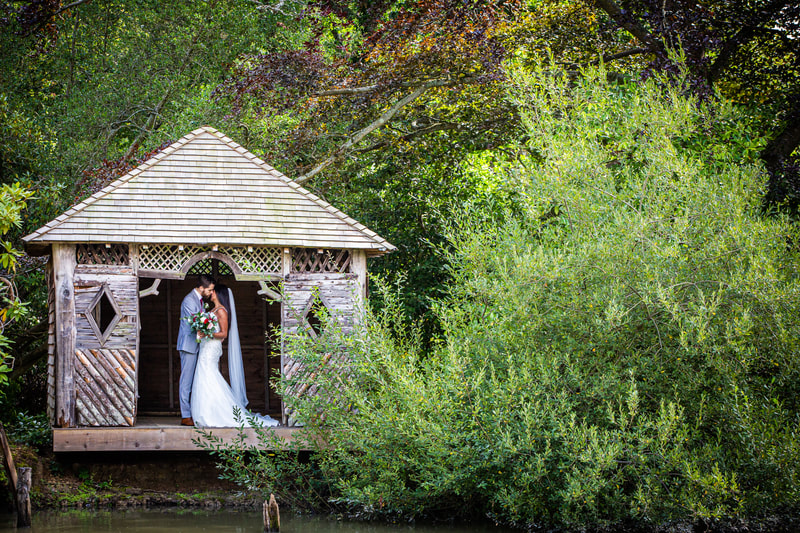The boathouse at The Ravenswood, a wedding venue in West Sussex